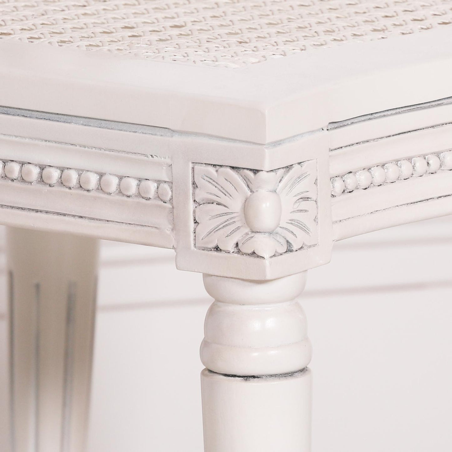 [Set of 2] Maison Reproductions Off White Chateau Rattan Dining Chairs - MWF03