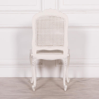 [Set of 2] Maison Reproductions Off White Rattan Dining Chairs / Bedroom Chairs - MWF28