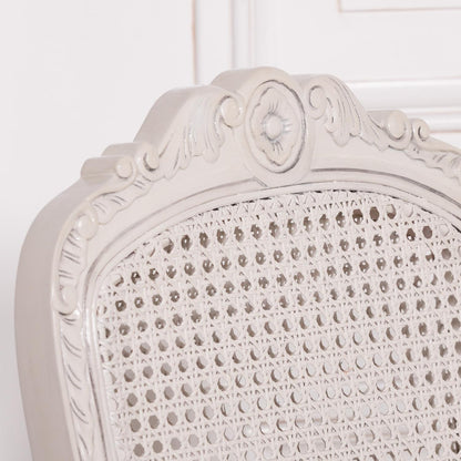[Set of 2] Maison Reproductions Off White Rattan Dining Chairs / Bedroom Chairs - MWF28