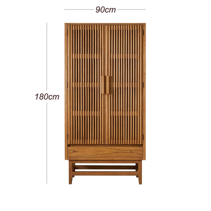 Fishe & Lilly Melia Light Oak Wardrobe with Drawers
