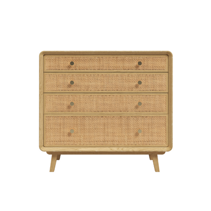 Laura Ashley Millen 4 Drawer Chest in Oak - 3331003