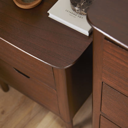 Fishe & Lilly Norway Walnut Wooden Bedside Table
