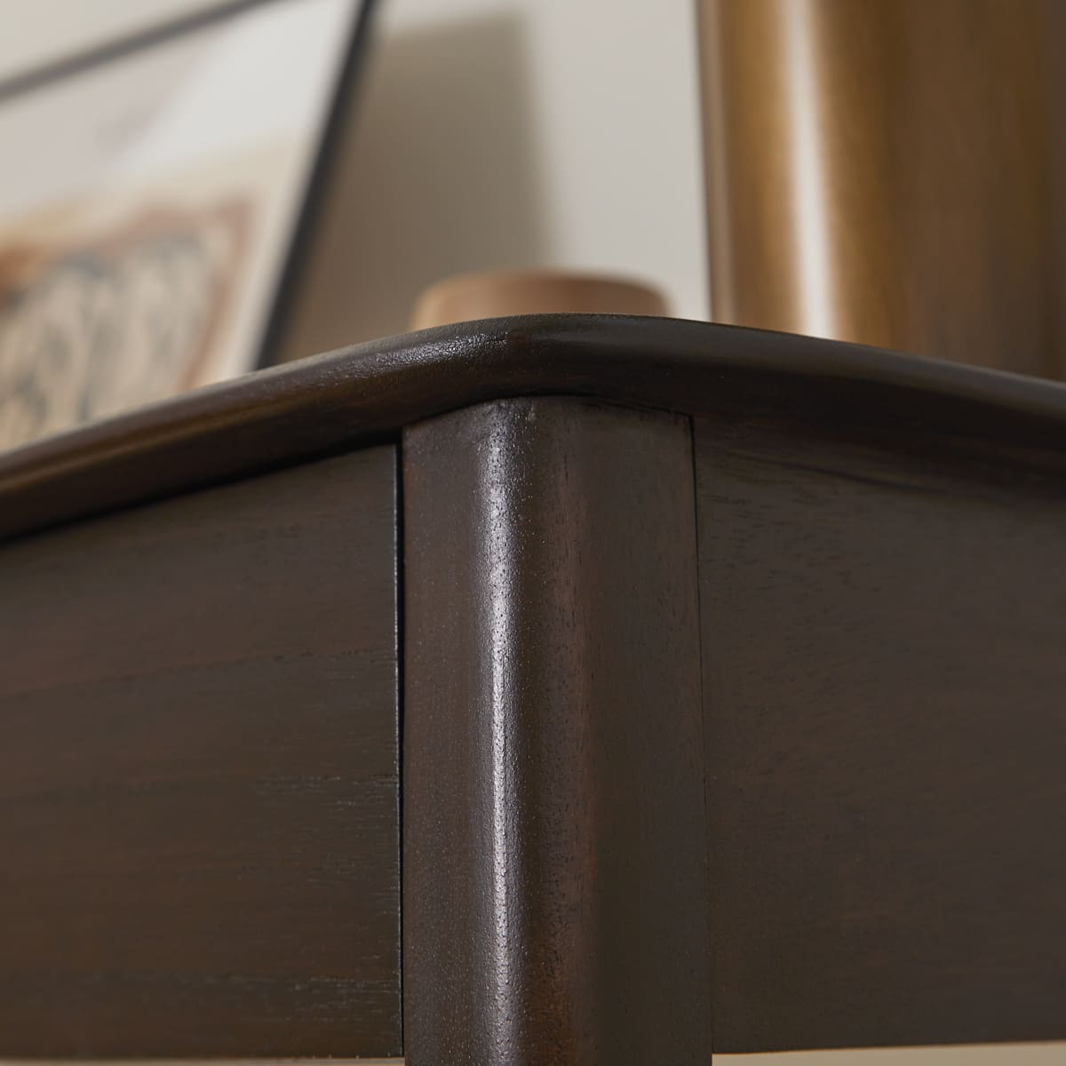 Fishe & Lilly Norway 2 Drawer Walnut Console Table