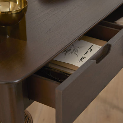 Fishe & Lilly Norway 2 Drawer Walnut Console Table