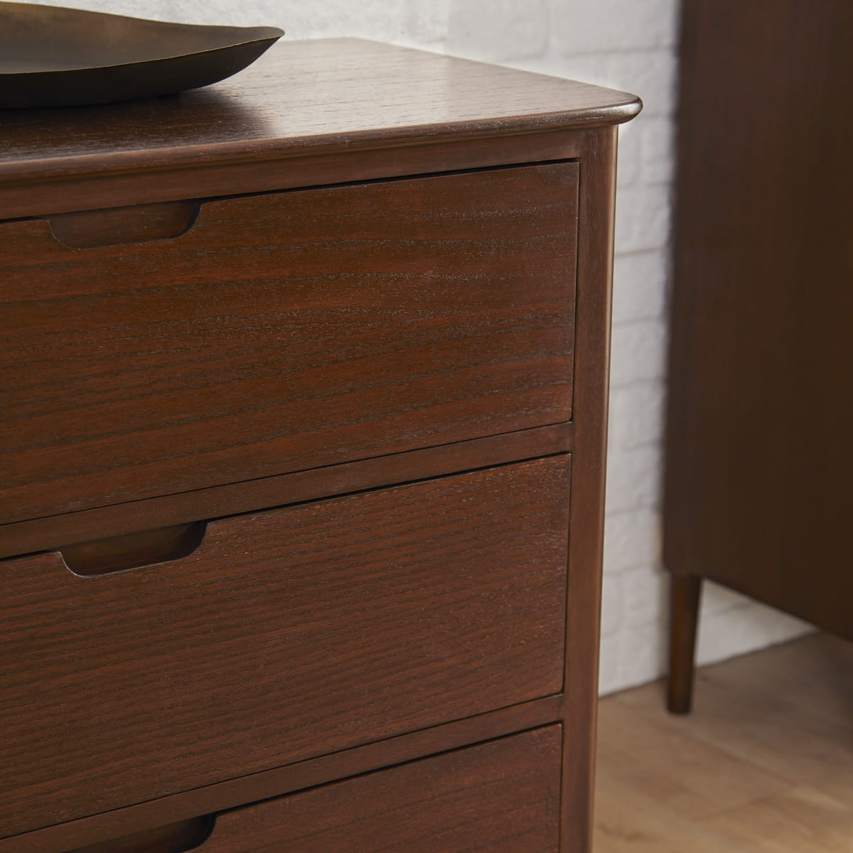 Fishe & Lilly Norway Walnut Chest of 3 Drawers