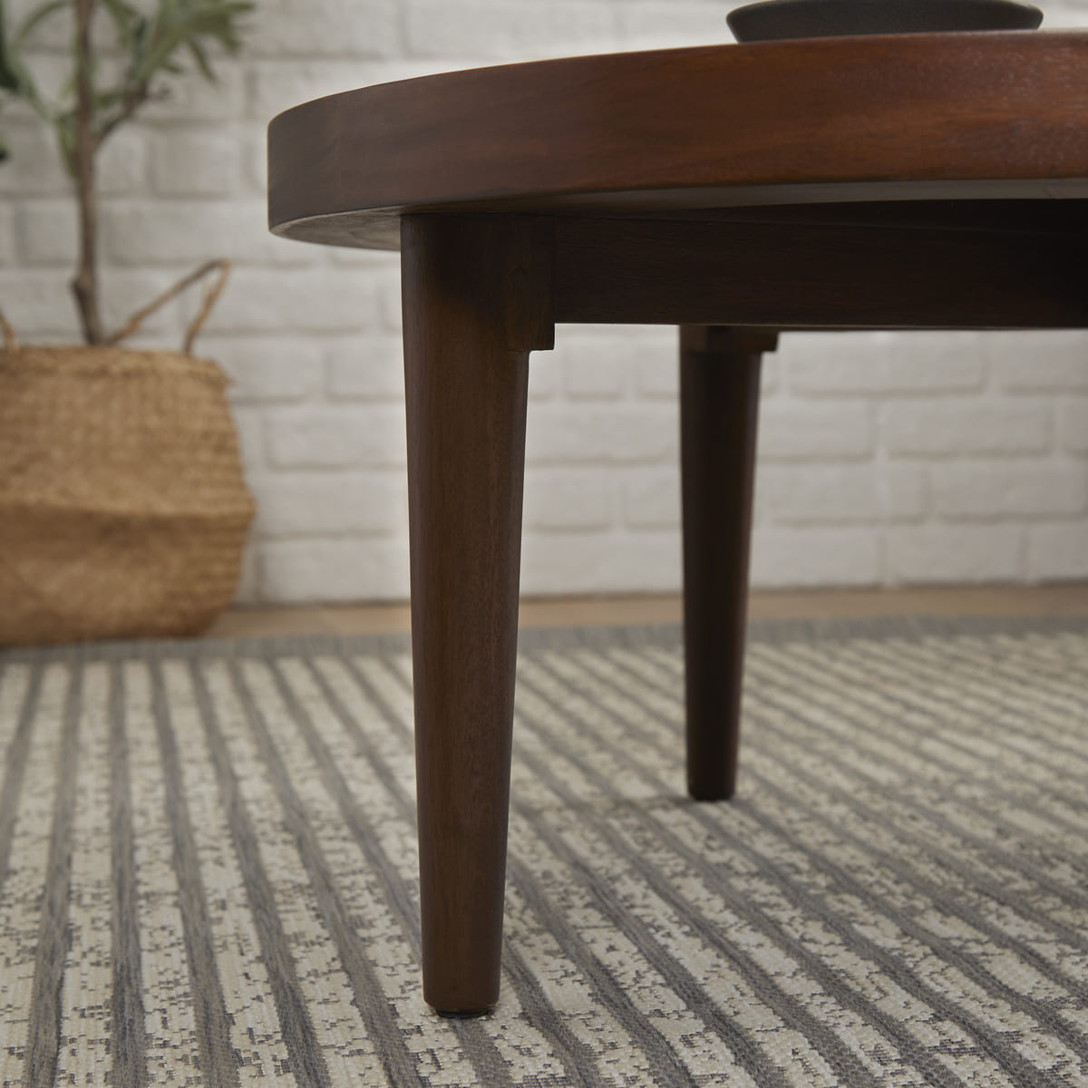 Fishe & Lilly Norway Walnut Round Coffee Table