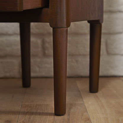 Fishe & Lilly Norway Narrow Walnut Bedside Table