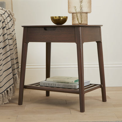 Fishe & Lilly Norway Walnut Side Table