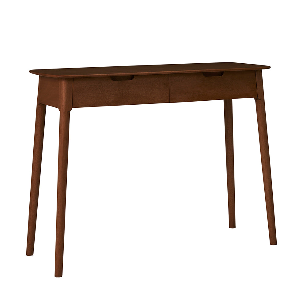 Fishe & Lilly Norway 2 Drawer Walnut Console Table