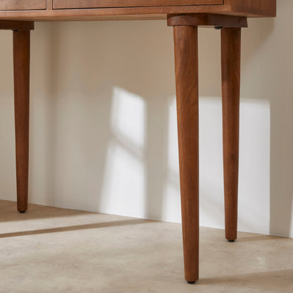 Fishe & Lilly Scandinavian Walnut Oslo Console, Dressing Table, and Desk