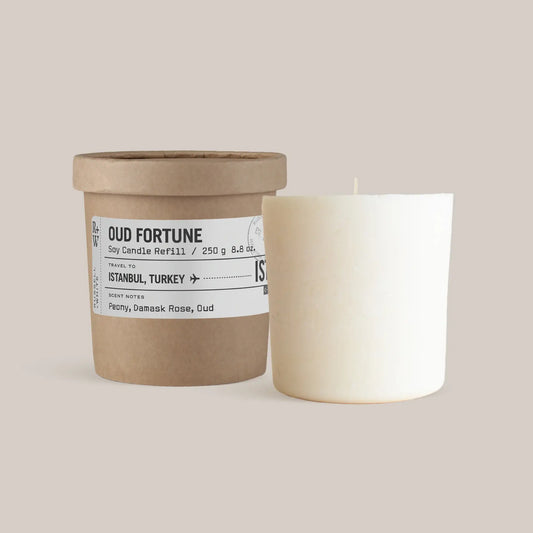 Oud Fortune Scented Candle Refill - White Bear Furnishings