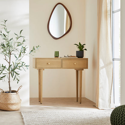 Fishe & Lilly Scandinavian Light Oak Oslo Console, Dressing Table, and Desk