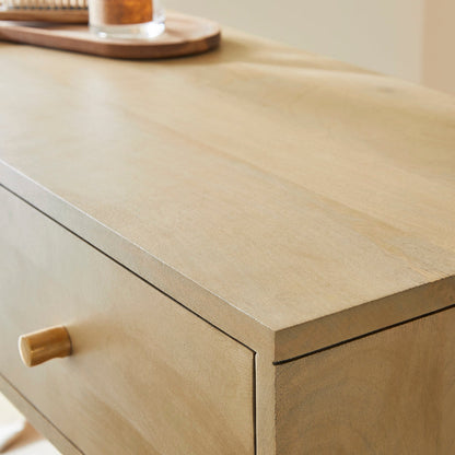 Fishe & Lilly Scandinavian Light Oak Oslo Console, Dressing Table, and Desk
