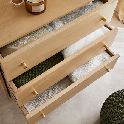Fishe & Lilly Scandinavian Light Oak Oslo Chest of 3 Drawers