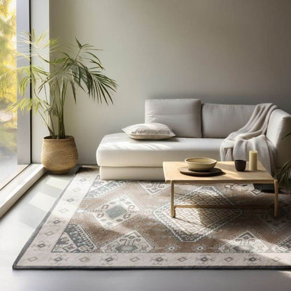 Terrain Designer Shortpile Rug Lakan – Geometric Non-Slip Design