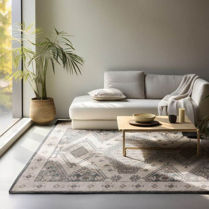 Terrain Designer Shortpile Rug Lakan – Geometric Non-Slip Design