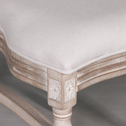 [Set of 2] Maison Reproductions Wooden Louis Upholstered Dining Chairs - WFA60