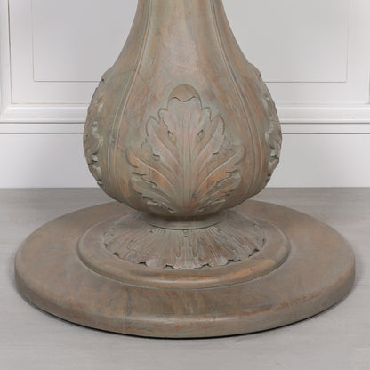 Maison Reproductions Rustic Washed 150cm Round Acorn Dining Table - WDT020