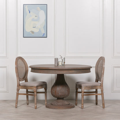 Maison Reproductions Round Pedestal Acorn Dining Table 120cm - DWS02