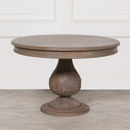 Maison Reproductions Round Pedestal Acorn Dining Table 120cm - DWS02