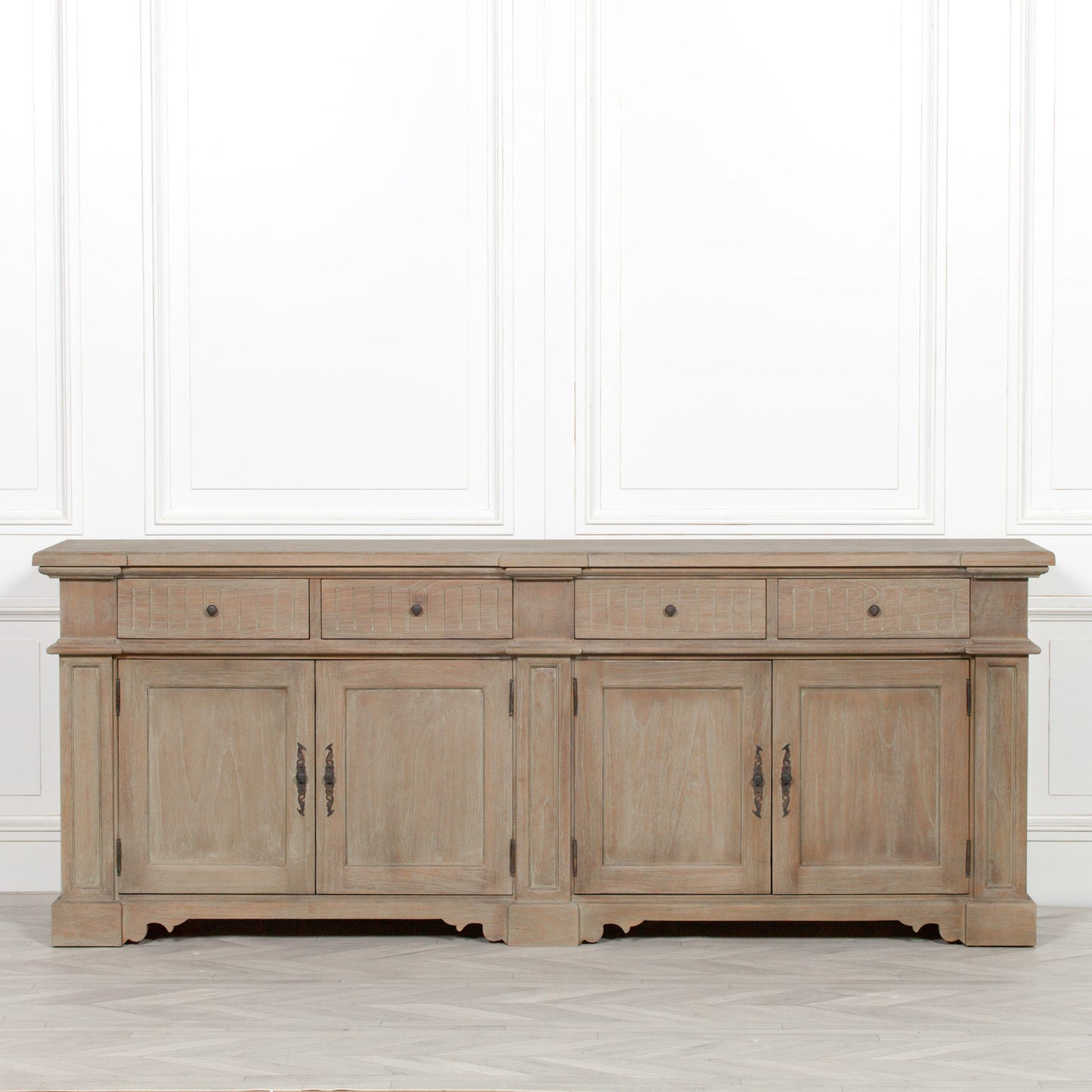 Maison Reproductions Rustic Classical 232cm Sideboard - WDT32 - White Bear Furnishings