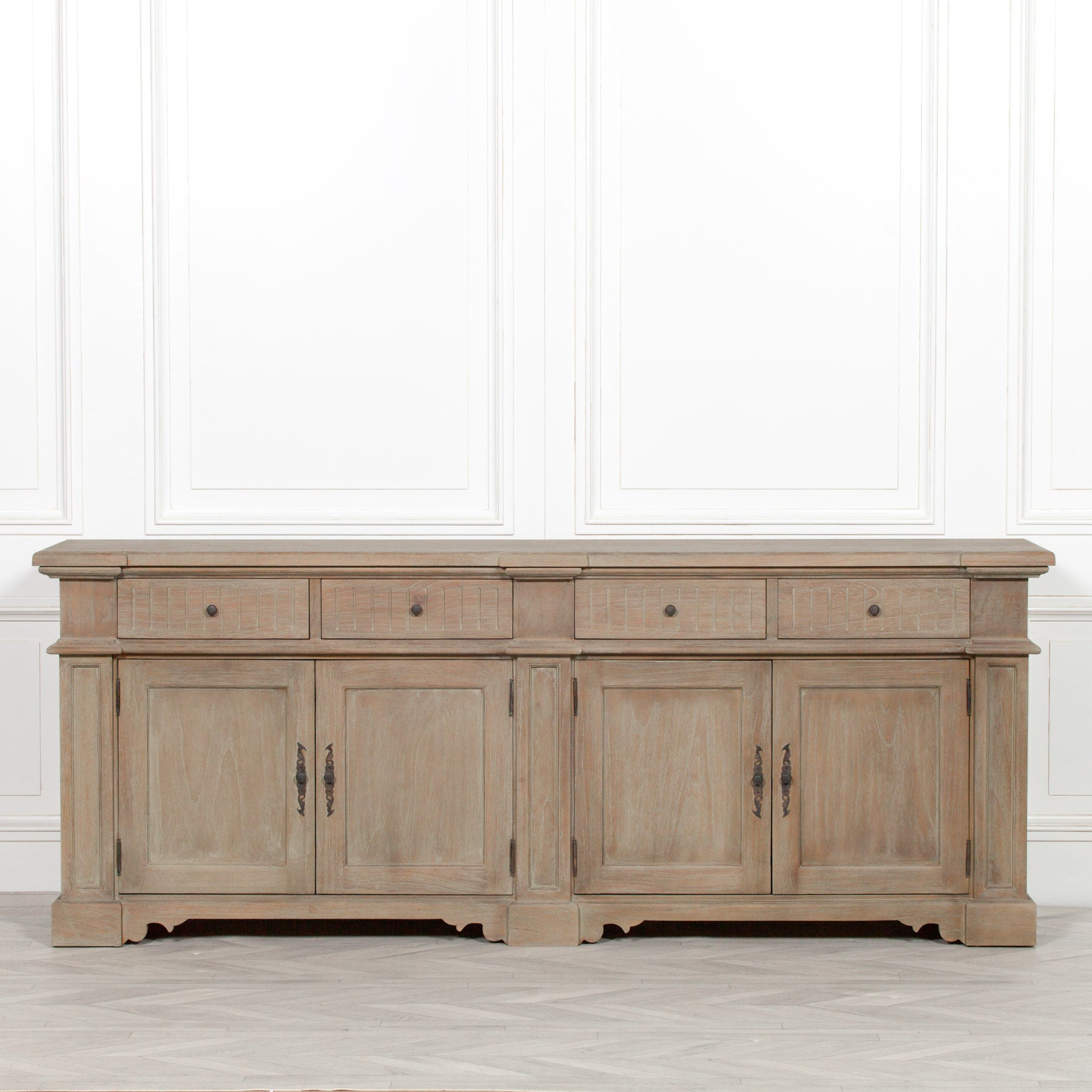 Maison Reproductions Rustic Classical 232cm Sideboard - WDT32 - White Bear Furnishings