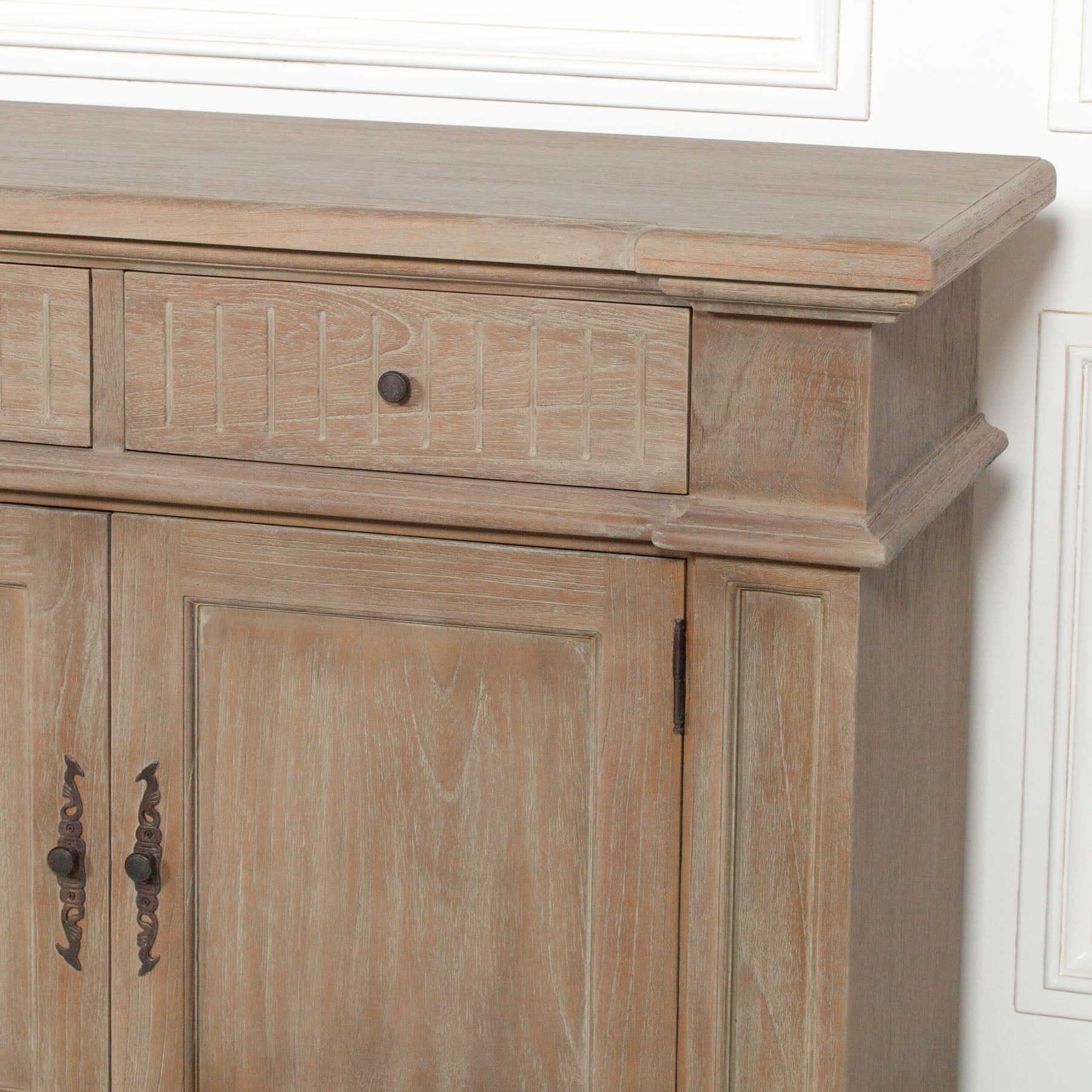 Maison Reproductions Rustic Classical 232cm Sideboard - WDT32 - White Bear Furnishings