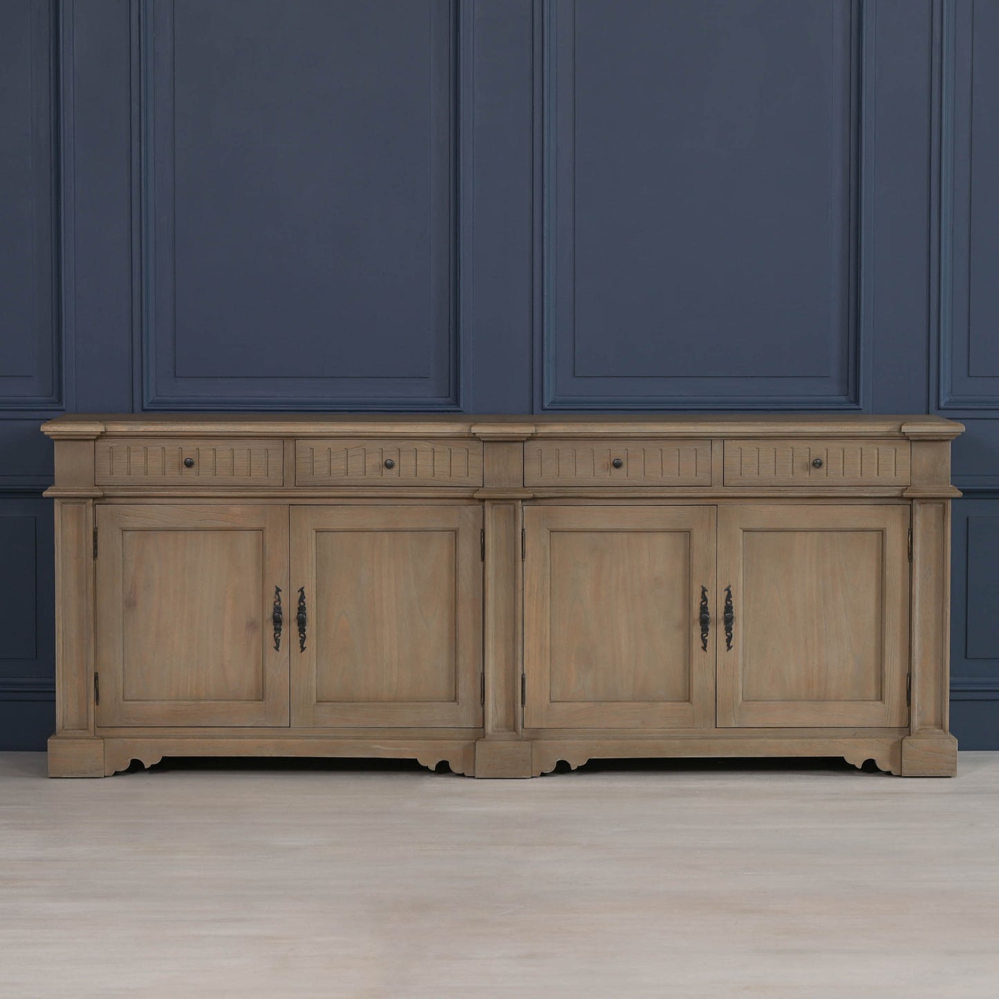 Maison Reproductions Rustic Classical 232cm Sideboard - WDT32 - White Bear Furnishings
