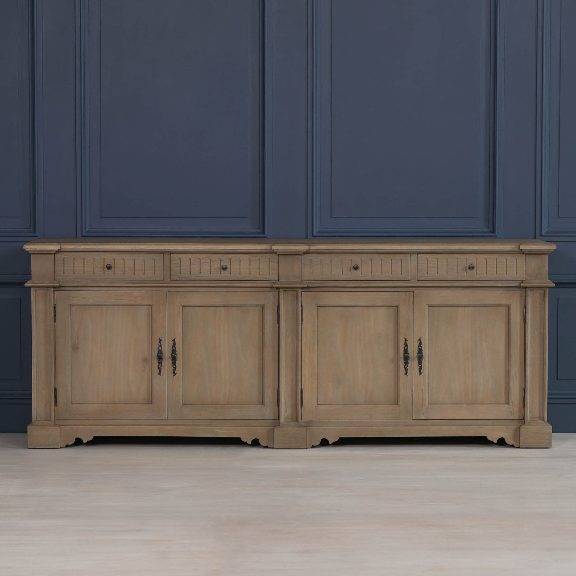 Maison Reproductions Rustic Classical 232cm Sideboard - WDT32 - White Bear Furnishings