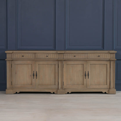 Maison Reproductions Rustic Classical 232cm Sideboard - WDT32 - White Bear Furnishings
