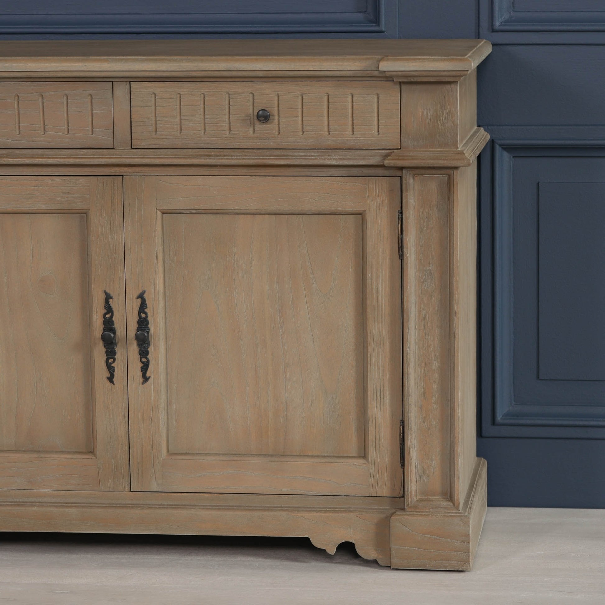 Maison Reproductions Rustic Classical 232cm Sideboard - WDT32 - White Bear Furnishings