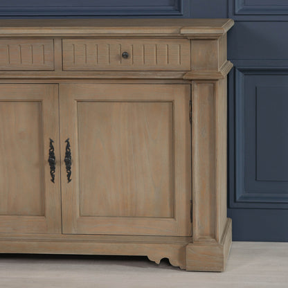 Maison Reproductions Rustic Classical 232cm Sideboard - WDT32 - White Bear Furnishings
