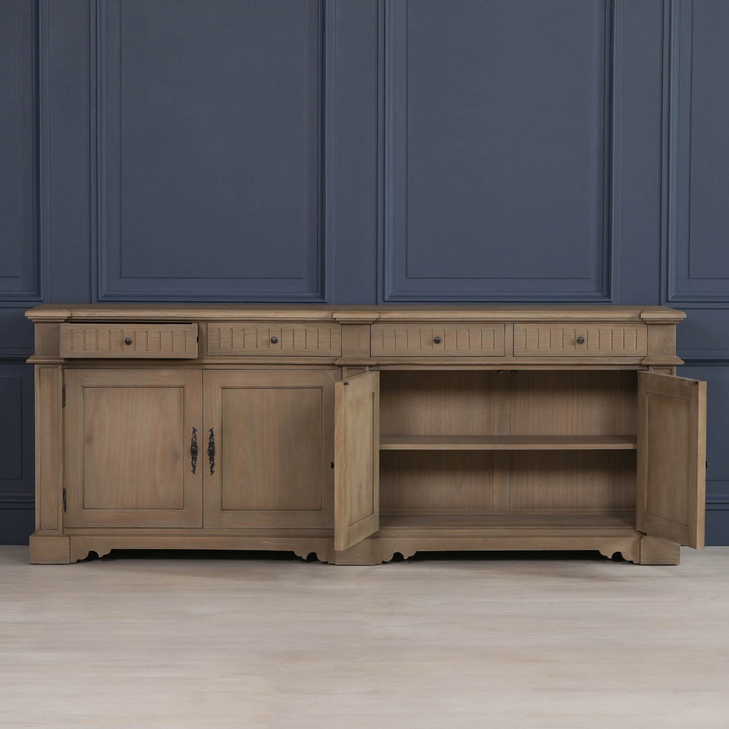 Maison Reproductions Rustic Classical 232cm Sideboard - WDT32 - White Bear Furnishings