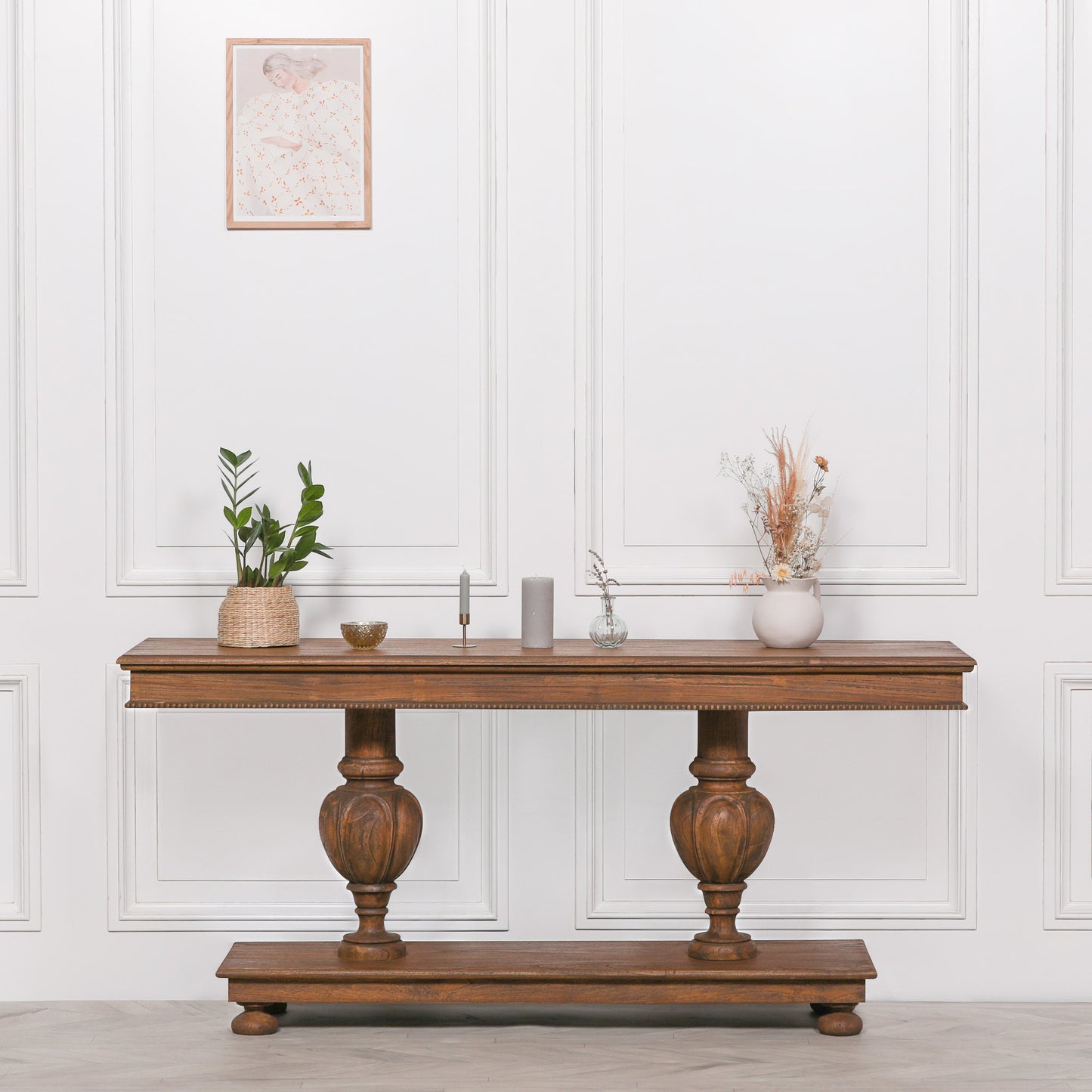 Maison Reproductions Rustic Wooden Console 180cm - WFA32