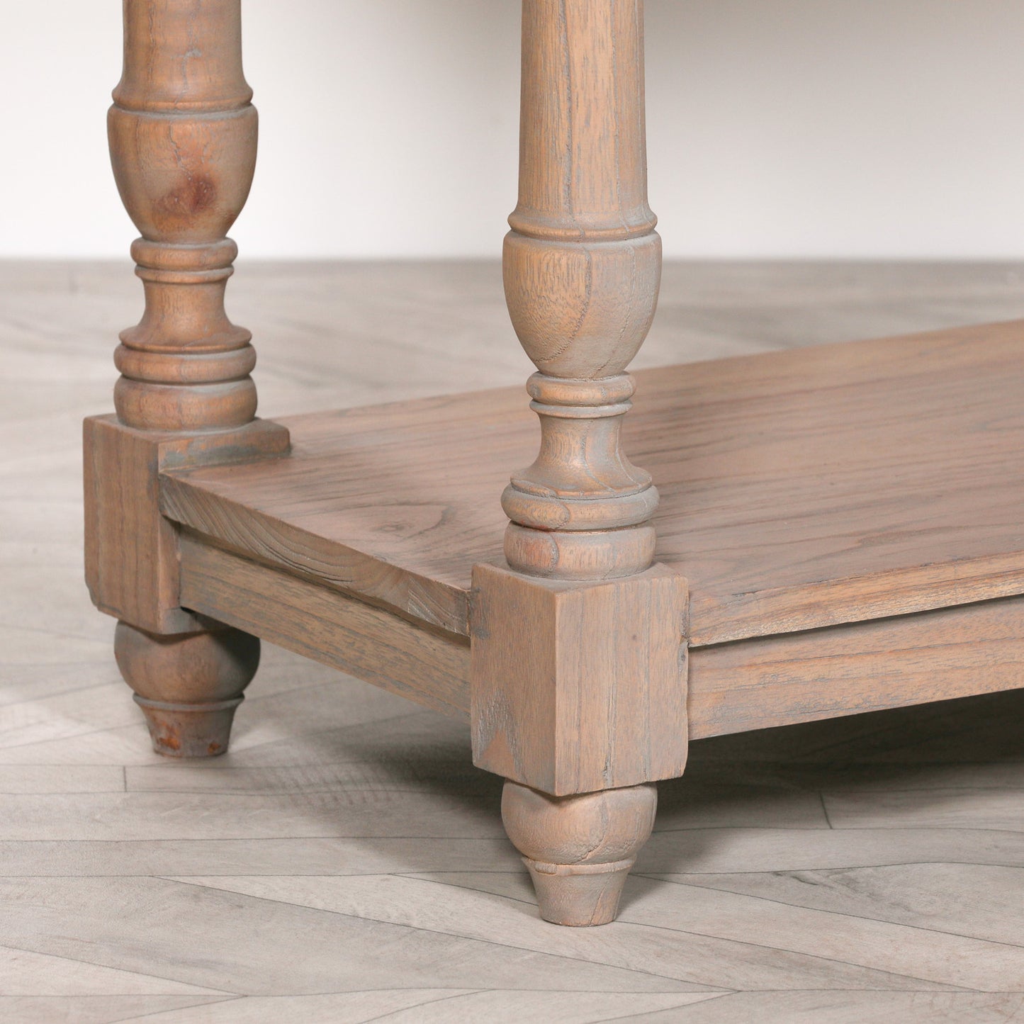 Maison Reproductions Rustic Wooden Breakfront Console - WFA387