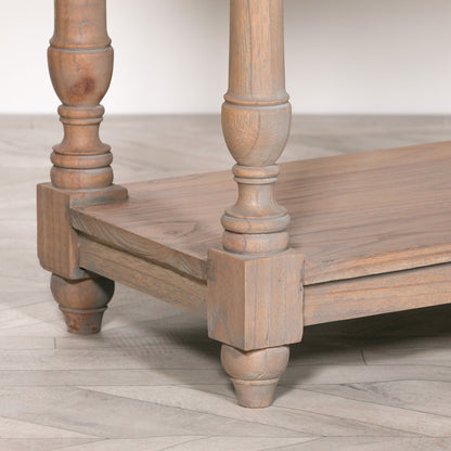 Maison Reproductions Rustic Wooden Breakfront Console - WFA387