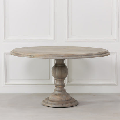 Maison Reproductions Rustic Wooden Round Dining Table 147cm - WFA61