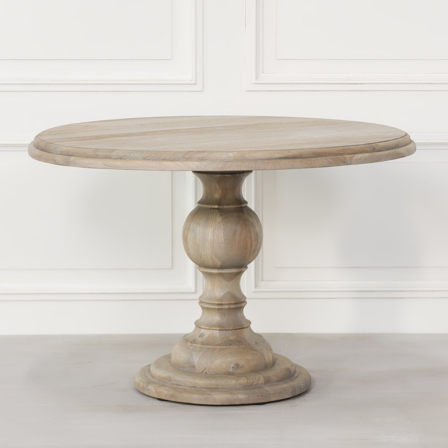Rustic Wooden Round Dining Table 120cm - WFA63