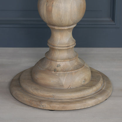 Rustic Wooden Round Dining Table 120cm - WFA63