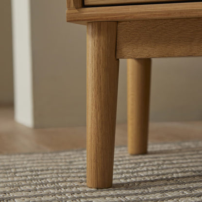 Fishe & Lilly Wright Narrow Oak Bedside Table