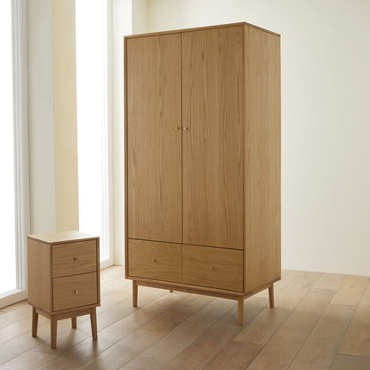 Fishe & Lilly Wright Narrow Oak Bedside Table