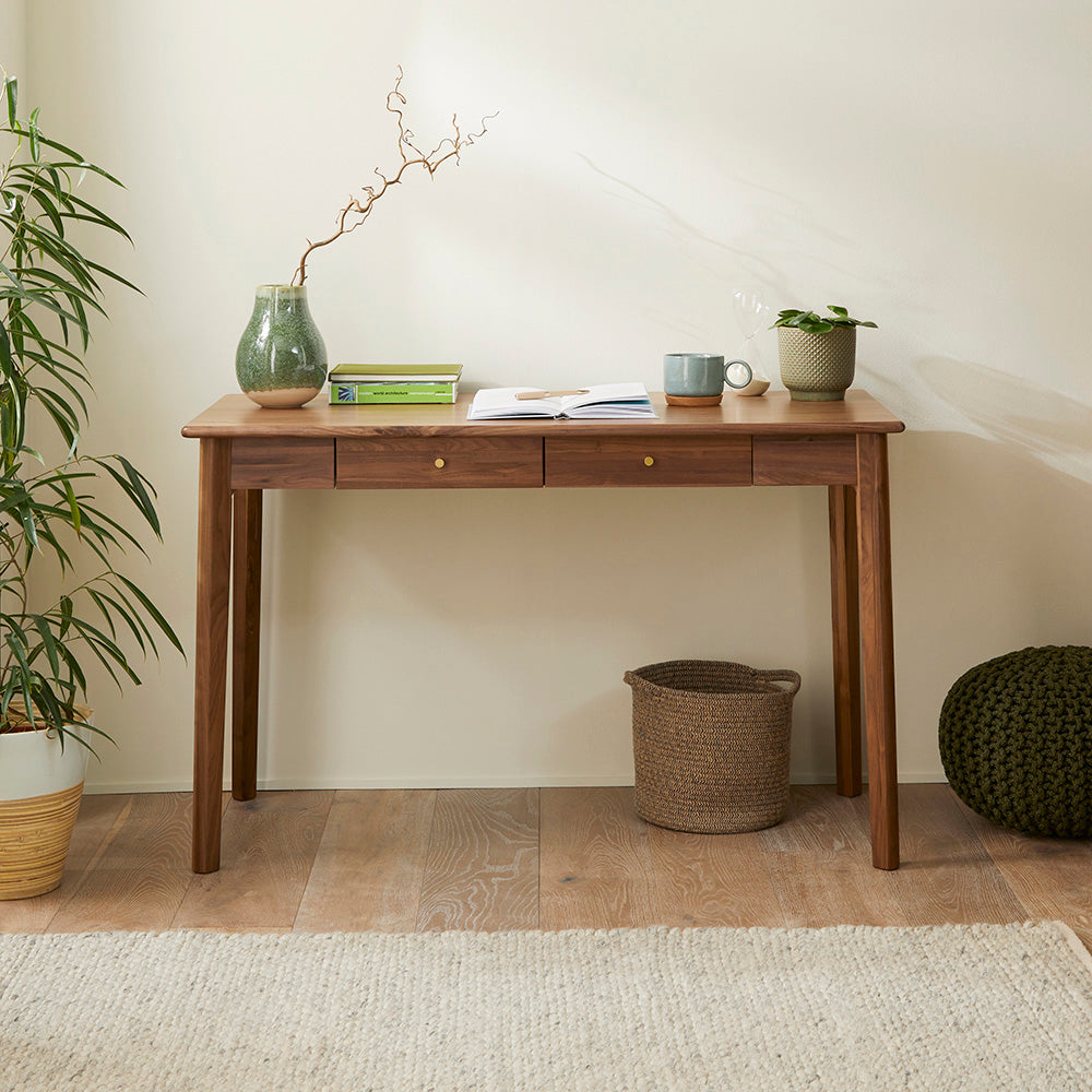 Fishe & Lilly Wright Walnut Desk and Dressing Table