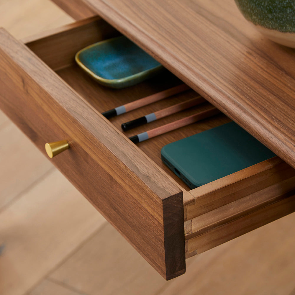 Fishe & Lilly Wright Walnut Desk and Dressing Table