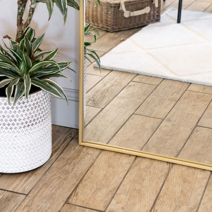 Akiko - Full Length Gold Metal Arched Mirror - 200cm x 120cm