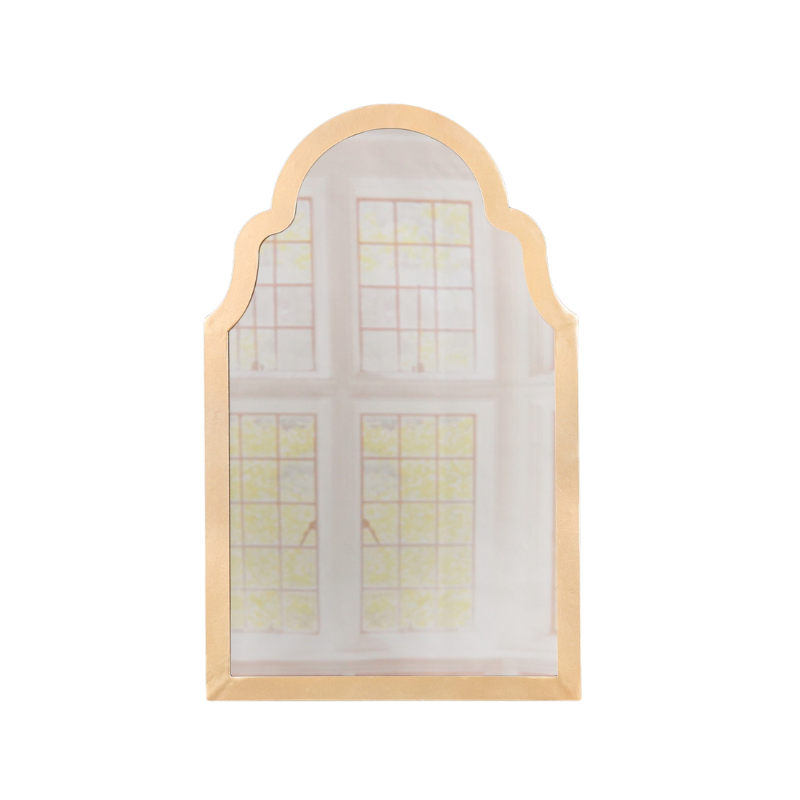 Gold Arch Metal Wall Mirror - MWA688