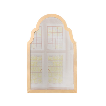 Gold Arch Metal Wall Mirror - MWA688