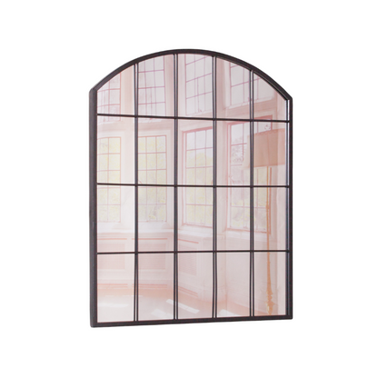 Black Metal Window Mirror - MWA812