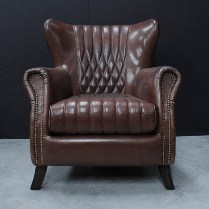 Luxury Vintage Leather Aston Armchair - TK018-1D
