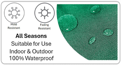 Banza Waterproof Durable Indoor Outdoor Cushions with High-Quality Hollow-Fibre Filling Ideal for Patios Benches Sofas and Chairs 43 x 43 cm by OLIVIA ROCCO - White Bear Furnishings