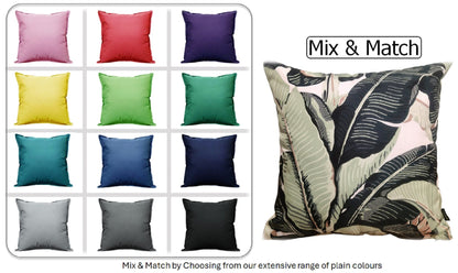 Banza Waterproof Durable Indoor Outdoor Cushions with High-Quality Hollow-Fibre Filling Ideal for Patios Benches Sofas and Chairs 43 x 43 cm by OLIVIA ROCCO - White Bear Furnishings